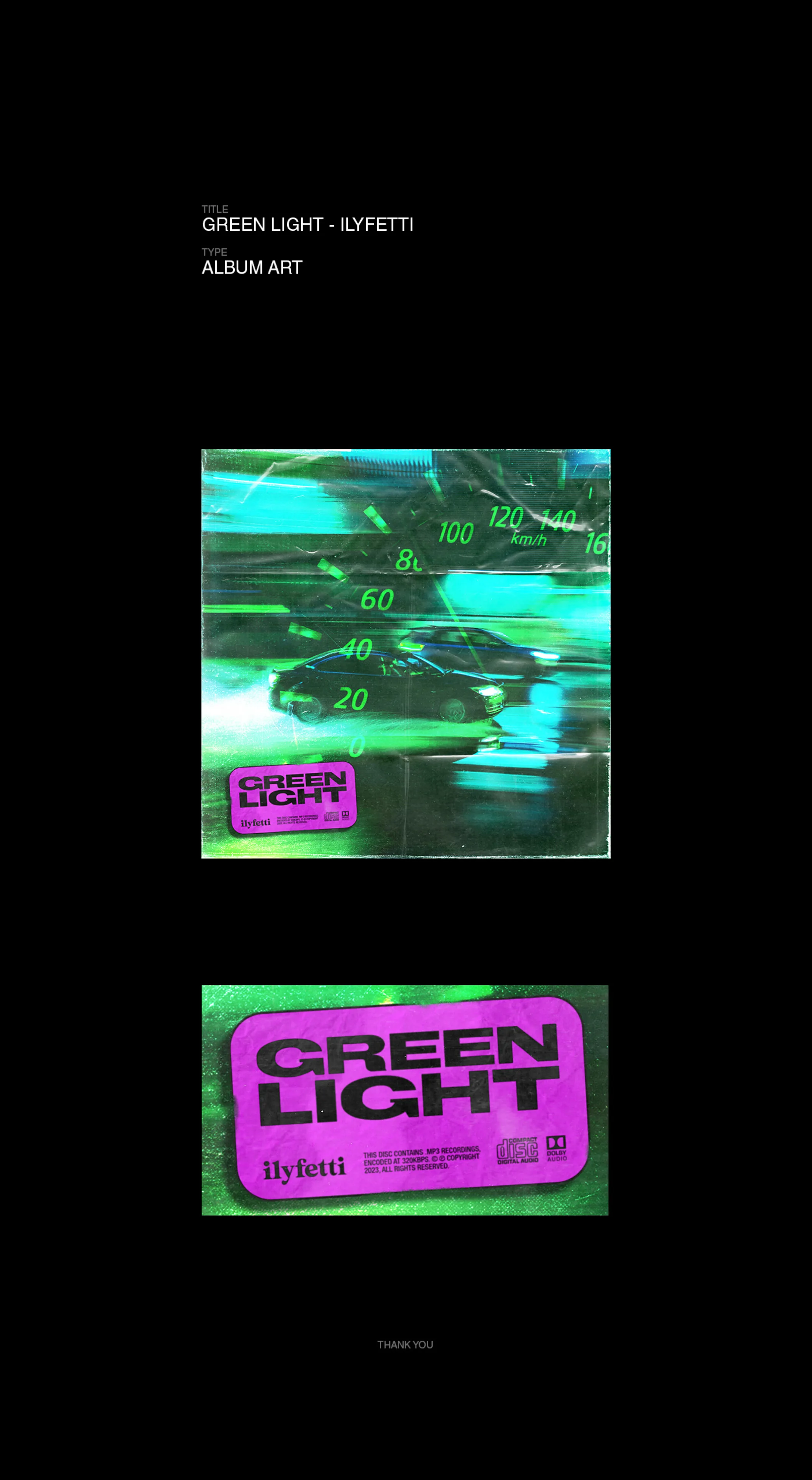 Showcase of the artwork for another single.